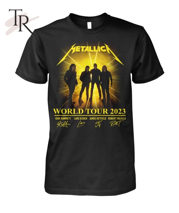 Metallica World Tour 2023 Signature Unisex T-Shirt – Limited Edition