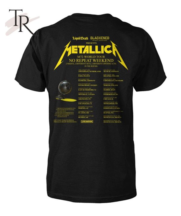 Metallica World Tour 2023 Signature Unisex T-Shirt – Limited Edition