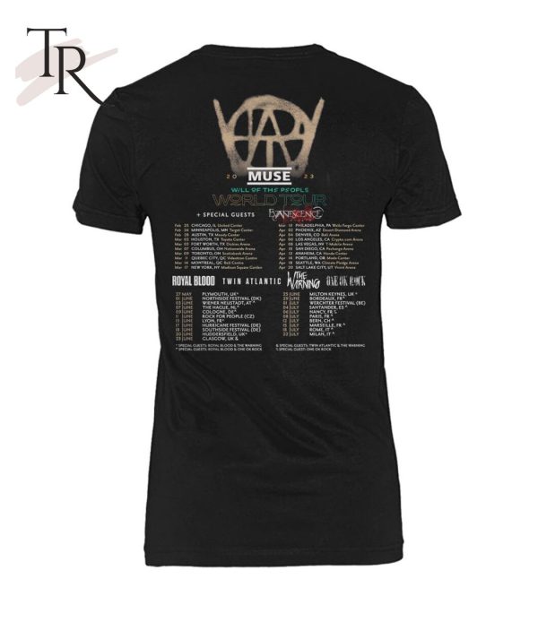 Muse Will Of The People World Tour Special Guests Unisex T-Shirt – Limited Edition