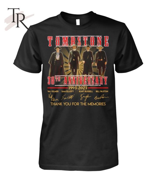 Tombstone 30th Anniversary 1993 – 2023 Signature Thank You For The Memories Unisex T-Shirt – Limited Edition