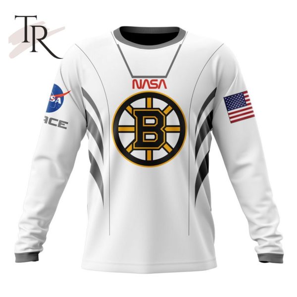 Personalized NHL Boston Bruins Special Space Force NASA Astronaut Design Hoodie 3D