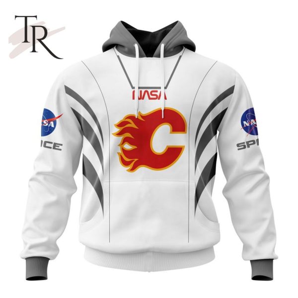 Personalized NHL Calgary Flames Special Space Force NASA Astronaut Design Hoodie 3D