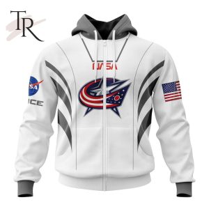 Personalized NHL Columbus Blue Jackets Special Space Force NASA Astronaut Design Hoodie 3D