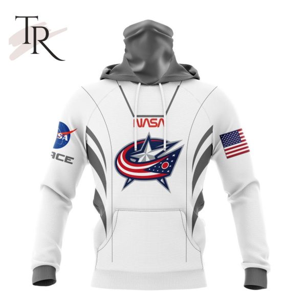 Personalized NHL Columbus Blue Jackets Special Space Force NASA Astronaut Design Hoodie 3D