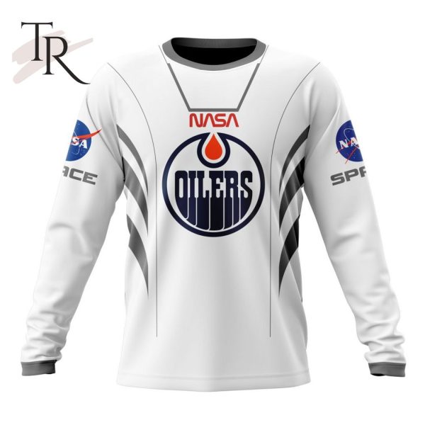 Personalized NHL Edmonton Oilers Special Space Force NASA Astronaut Design Hoodie 3D