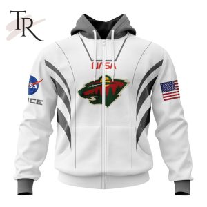 Personalized NHL Minnesota Wild Special Space Force NASA Astronaut Design Hoodie 3D
