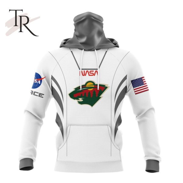 Personalized NHL Minnesota Wild Special Space Force NASA Astronaut Design Hoodie 3D