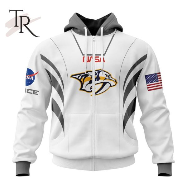 Personalized NHL Nashville Predators Special Space Force NASA Astronaut Design Hoodie 3D