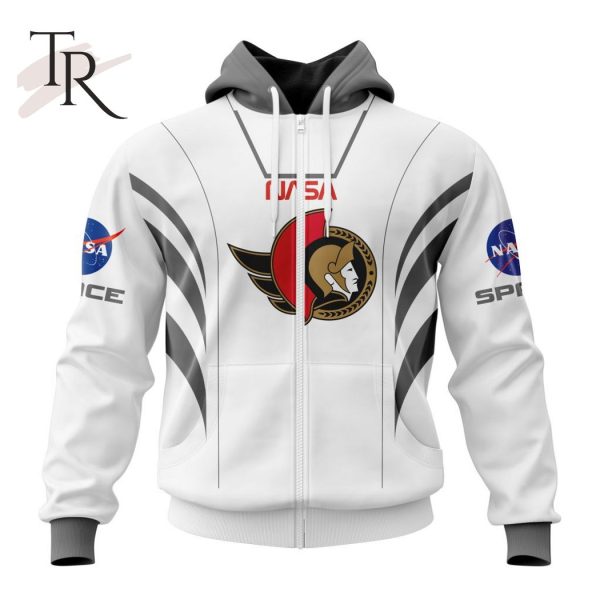 Personalized NHL Ottawa Senators Special Space Force NASA Astronaut Design Hoodie 3D