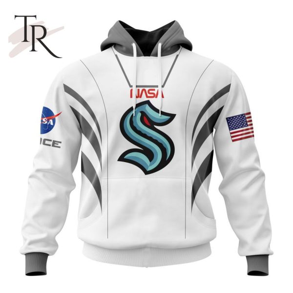 Personalized NHL Seattle Kraken Special Space Force NASA Astronaut Design Hoodie 3D