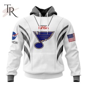 Personalized NHL St. Louis Blues Special Space Force NASA Astronaut Design Hoodie 3D