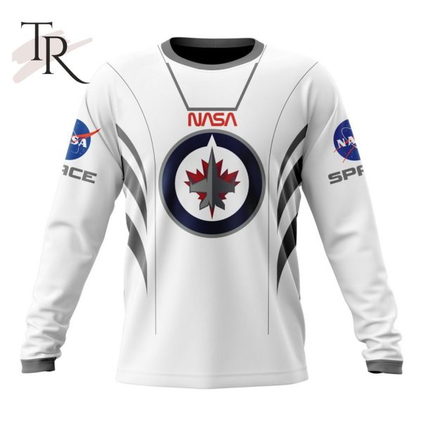 Personalized NHL Winnipeg Jets Special Space Force NASA Astronaut Design Hoodie 3D