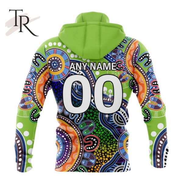 Personalized NRL Canberra Raiders Special Indigenous Design Hoodie 3D