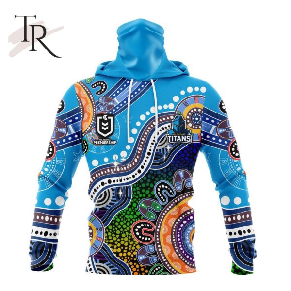 Personalized NRL Gold Coast Titans Special Indigenous Design Hoodie 3D