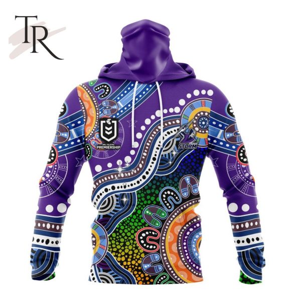 Personalized NRL Melbourne Storm Special Indigenous Design Hoodie 3D