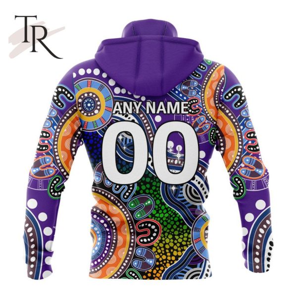 Personalized NRL Melbourne Storm Special Indigenous Design Hoodie 3D