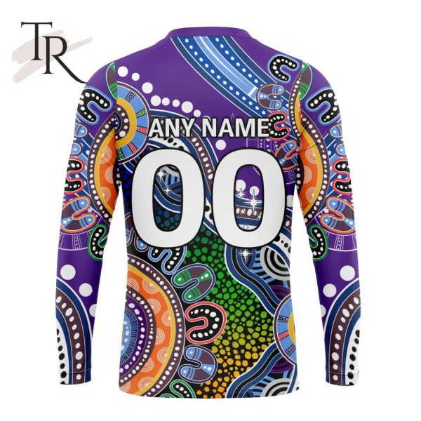 Personalized NRL Melbourne Storm Special Indigenous Design Hoodie 3D