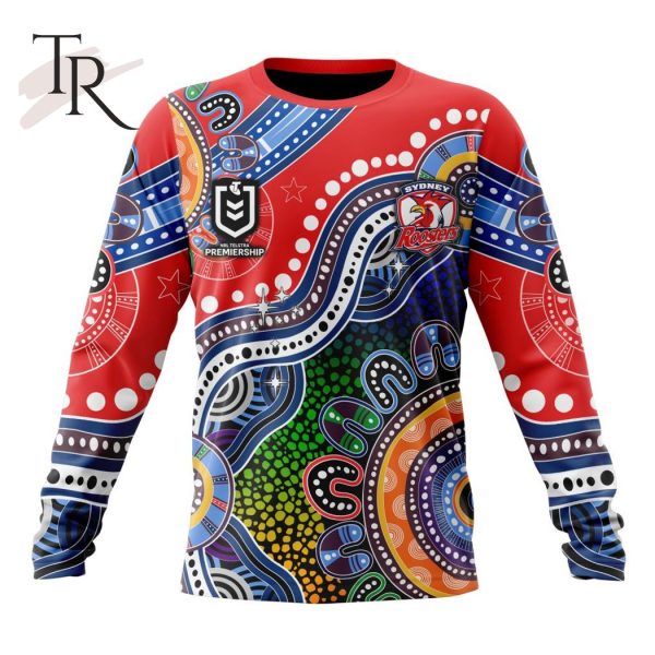 Personalized NRL Sydney Roosters Special Indigenous Design Hoodie 3D