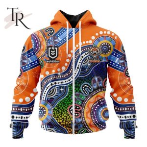 Personalized NRL Wests Tigers Special Indigenous Design Hoodie 3D