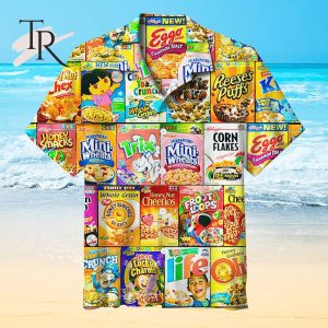 Retro Cereal Box Universal Hawaiian Shirt
