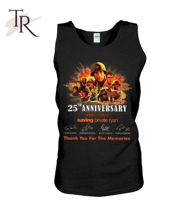 25th Anniversary 1998 – 2023 Saving Private Ryan Thank You For The Memories T-Shirt – Limited Edition