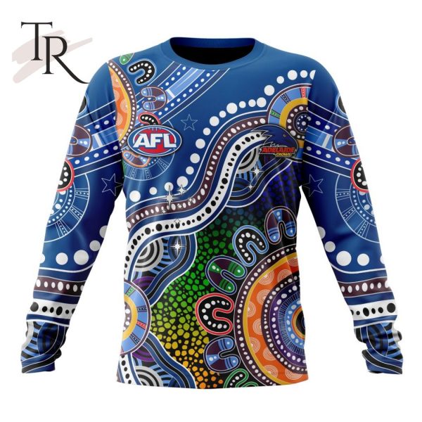Personalized AFL Adelaide Crows Special Indigenous Design Hoodie 3D