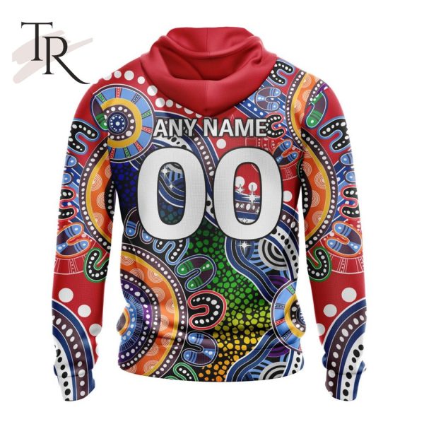 Personalized AFL Essendon Football Club Special Indigenous Design Hoodie 3D