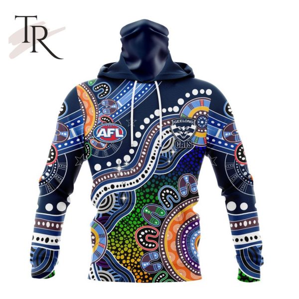 Personalized AFL Geelong Cats Special Indigenous Design Hoodie 3D