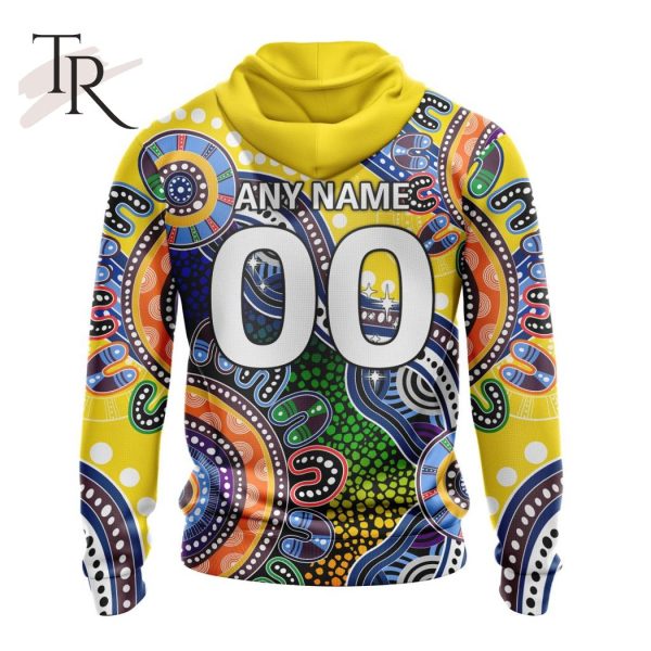 Personalized AFL Gold Coast Suns Special Indigenous Design Hoodie 3D