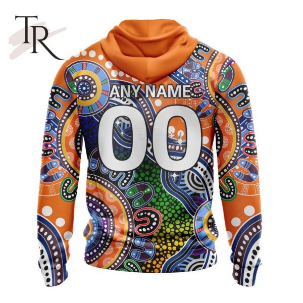 Personalized AFL Greater Western Sydney Giants Special Indigenous Design Hoodie 3D