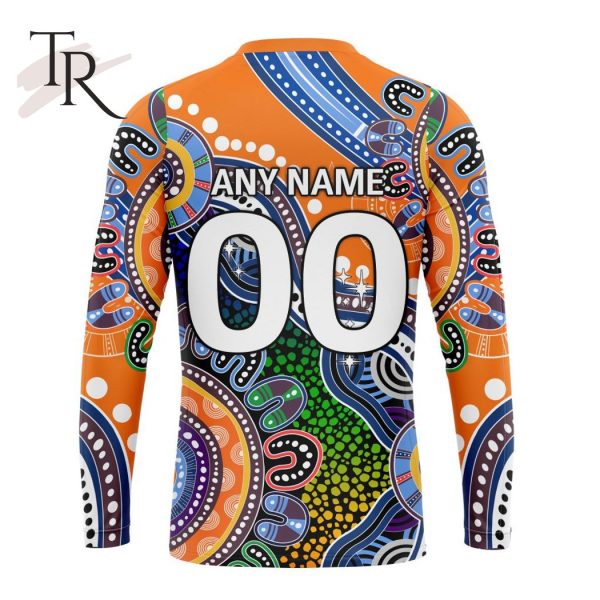 Personalized AFL Greater Western Sydney Giants Special Indigenous Design Hoodie 3D