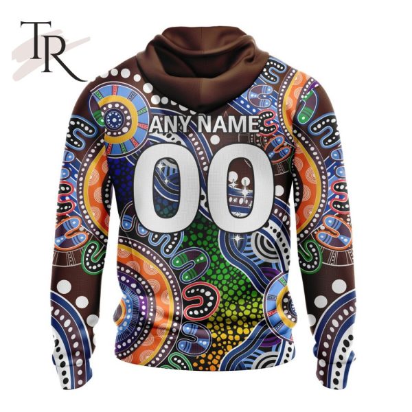 Personalized AFL Hawthorn Football Club Special Indigenous Design Hoodie 3D