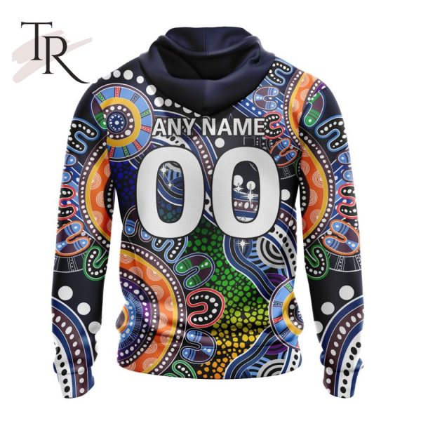 Personalized AFL Melbourne Football Club Special Indigenous Design Hoodie 3D