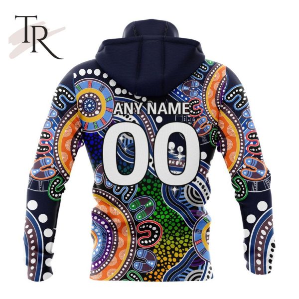 Personalized AFL Melbourne Football Club Special Indigenous Design Hoodie 3D