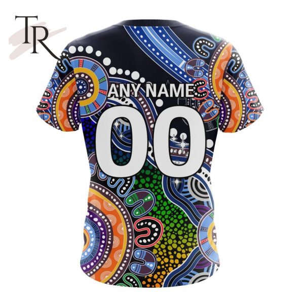 Personalized AFL Melbourne Football Club Special Indigenous Design Hoodie 3D