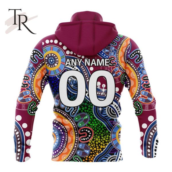 Personalized QLD Maroons Special Indigenous Design Hoodie 3D