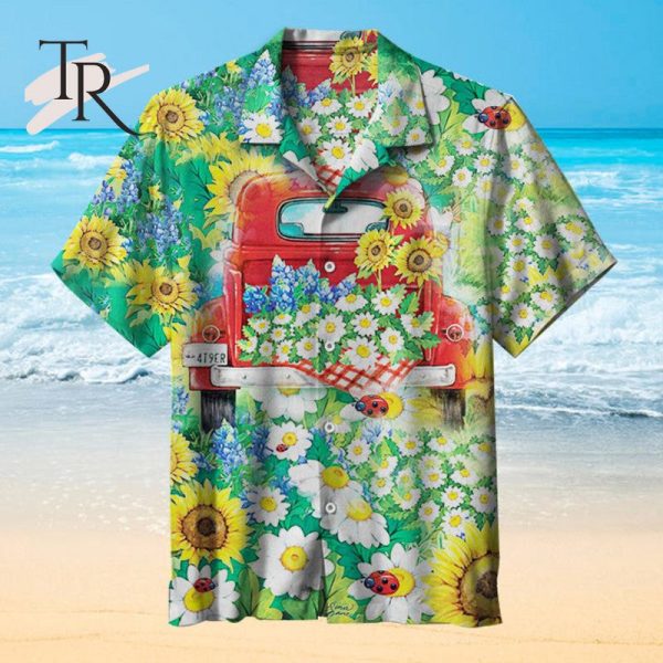 On the road of life, flowers are in full bloom, remember to be optimistic. Unisex Hawaiian Shirt