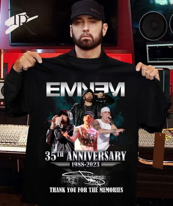 Eminem 35th Anniversary 1988 – 2023 Thank You For The Memories T-Shirt – Limited Edition