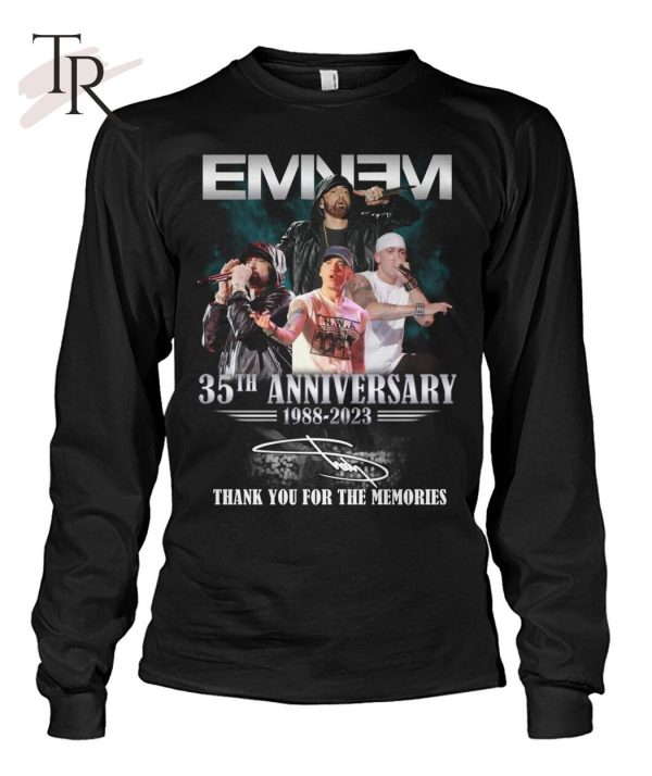 Eminem 35th Anniversary 1988 – 2023 Thank You For The Memories T-Shirt – Limited Edition