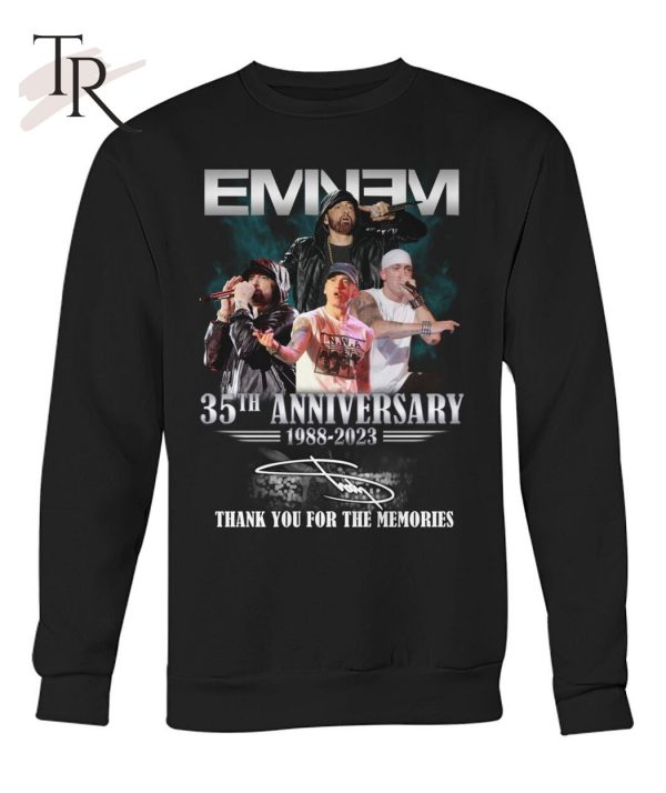 Eminem 35th Anniversary 1988 – 2023 Thank You For The Memories T-Shirt – Limited Edition