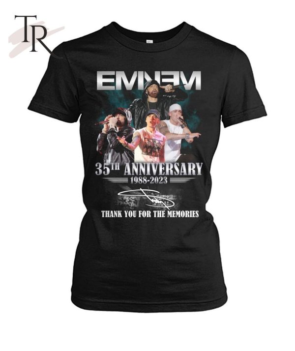 Eminem 35th Anniversary 1988 – 2023 Thank You For The Memories T-Shirt – Limited Edition