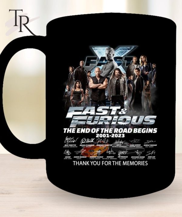 Fast & Furious The End Of The Road Begins 2001 – 2023 Signature Thank You For The Memories T-Shirt – Limited Edition