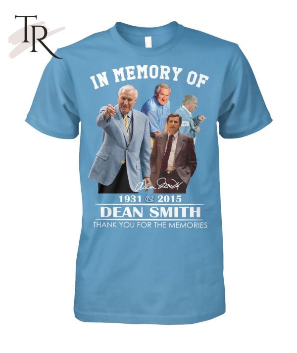 In Memory Of 1931 – 2015 Dean Smith Thank You For The Memories T-Shirt – Limited Edition