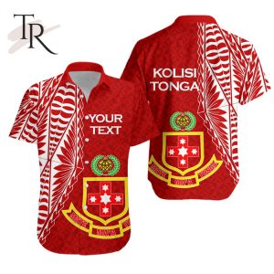 Custom Personalised Kolisi Tonga ‘Atele Hawaiian Shirt – Tongan Tribal