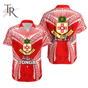 Custom Personalised Kolisi Tonga Hawaiian Shirt Red Style