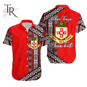 Custom Personalised Kolisi Tonga Hawaiian Shirt Tonga Patterns Style