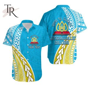Custom Personalised Lavengamalie College Hawaiian Shirt Half Polynesian Style