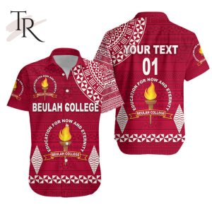 Custom Personalised Matching Outfits For Couples Tonga Beulah College Hawaiian Shirt Simple Style