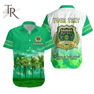 Custom Personalised Saineha High School Hawaiian Shirt Original