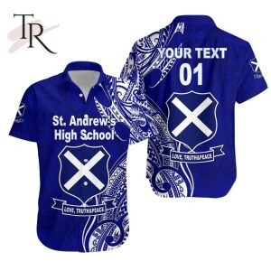 Custom Personalised St. Andrew’s High School Hawaiian Shirt Original Style